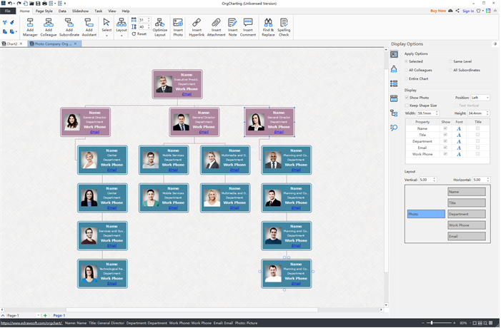 Interactive Organizational Chart Software